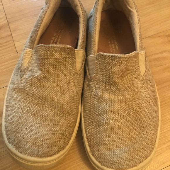 Girls burlap toms slip on sneakers - Picture 3 of 5